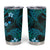 FSM Pohnpei State Tumbler Cup Tribal Pattern Ocean Version