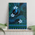 FSM Yap State Canvas Wall Art Tribal Pattern Ocean Version