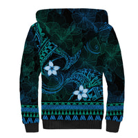 FSM Yap State Sherpa Hoodie Tribal Pattern Ocean Version LT01 - Polynesian Pride