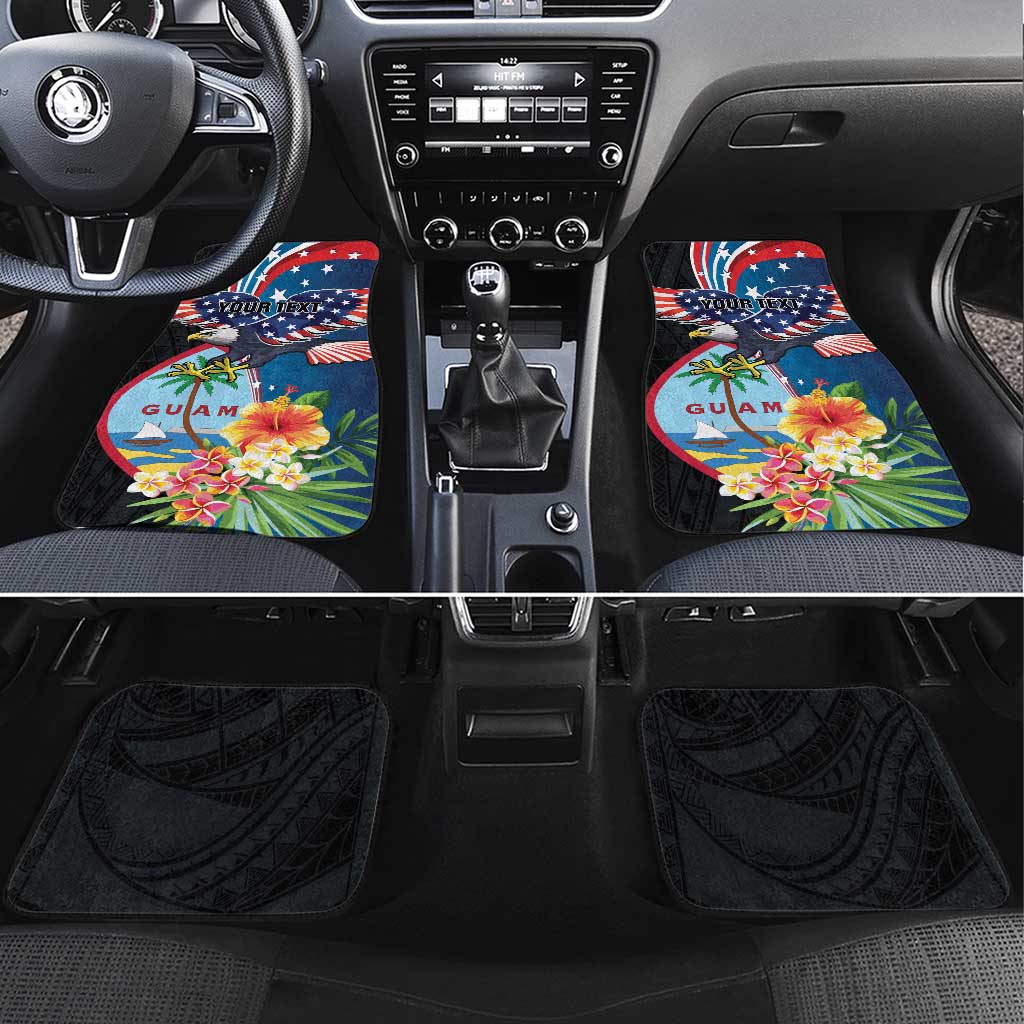 Guam Fourth of July Car Mats Tropical Flowers LT01 Set 4pcs Multicolor - Polynesian Pride