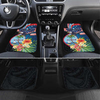 Guam Fourth of July Car Mats Tropical Flowers LT01 Set 4pcs Multicolor - Polynesian Pride