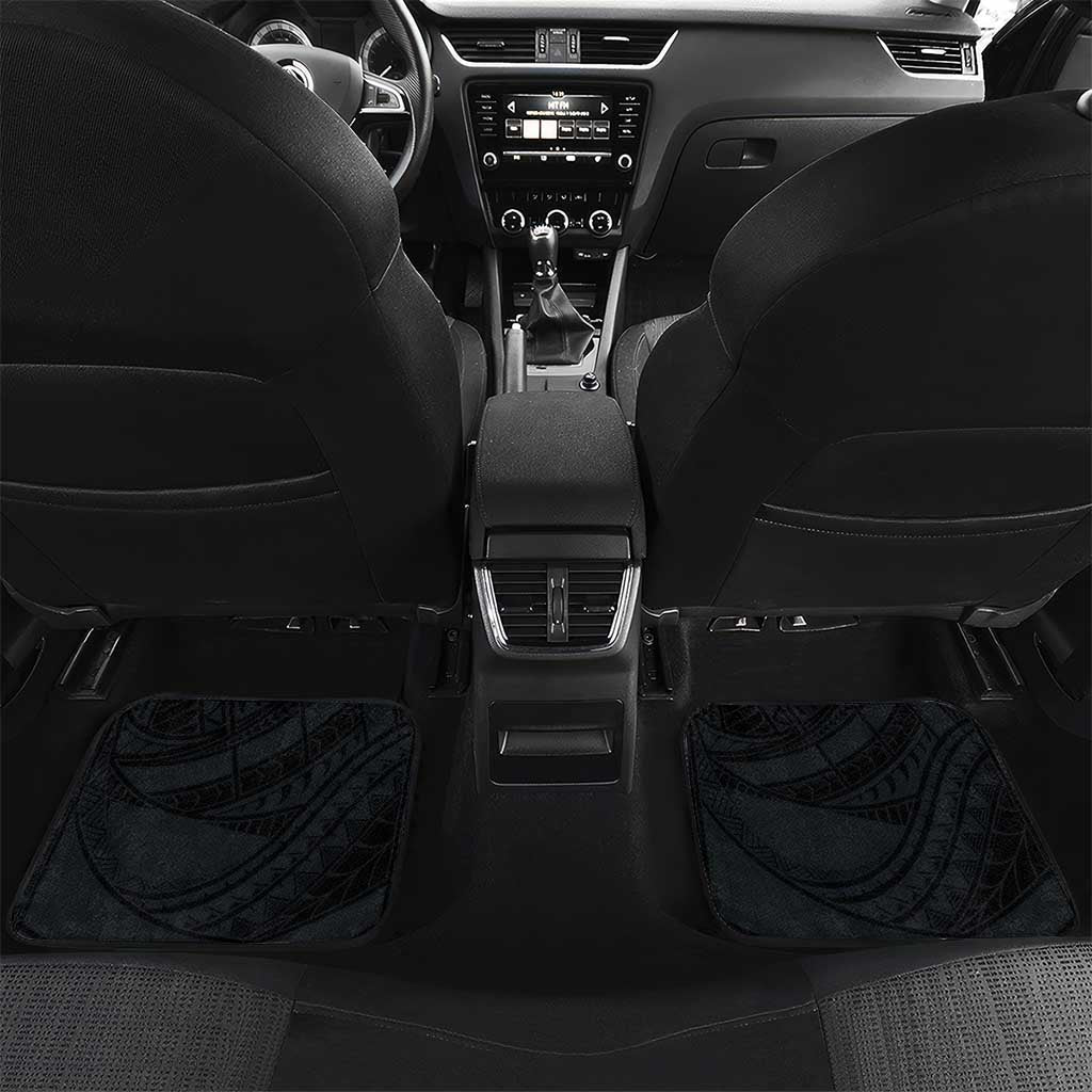 Guam Fourth of July Car Mats Tropical Flowers LT01 Set 2pcs - Back Multicolor - Polynesian Pride