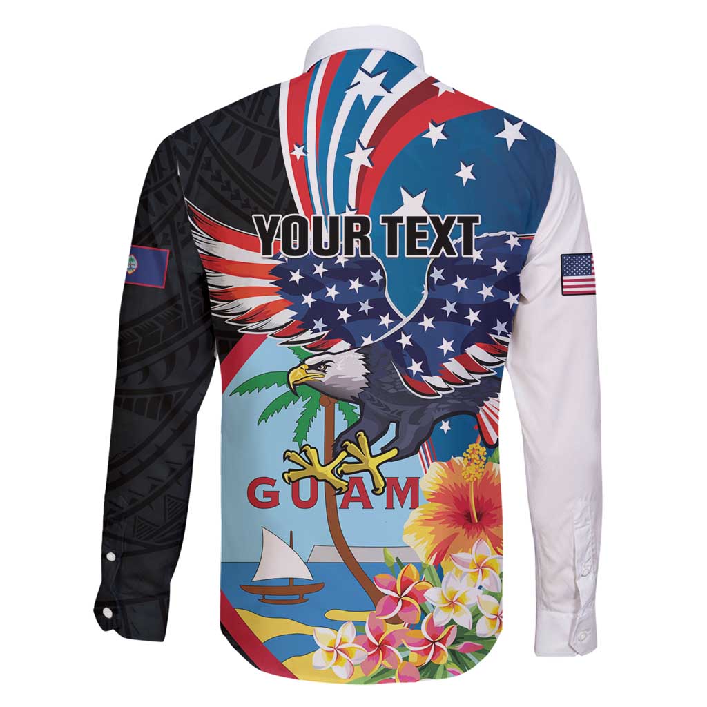 Personalized Guam Fourth of July Family Matching Summer Maxi Dress and Hawaiian Shirt Tropical Flowers