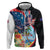 Personalized Guam Fourth of July Hoodie Tropical Flowers
