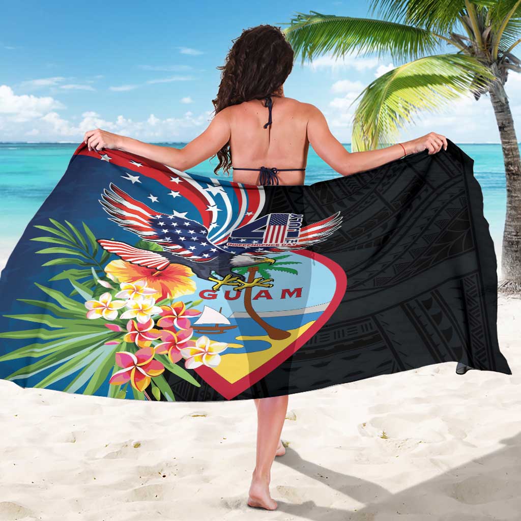 Guam Fourth of July Sarong Tropical Flowers
