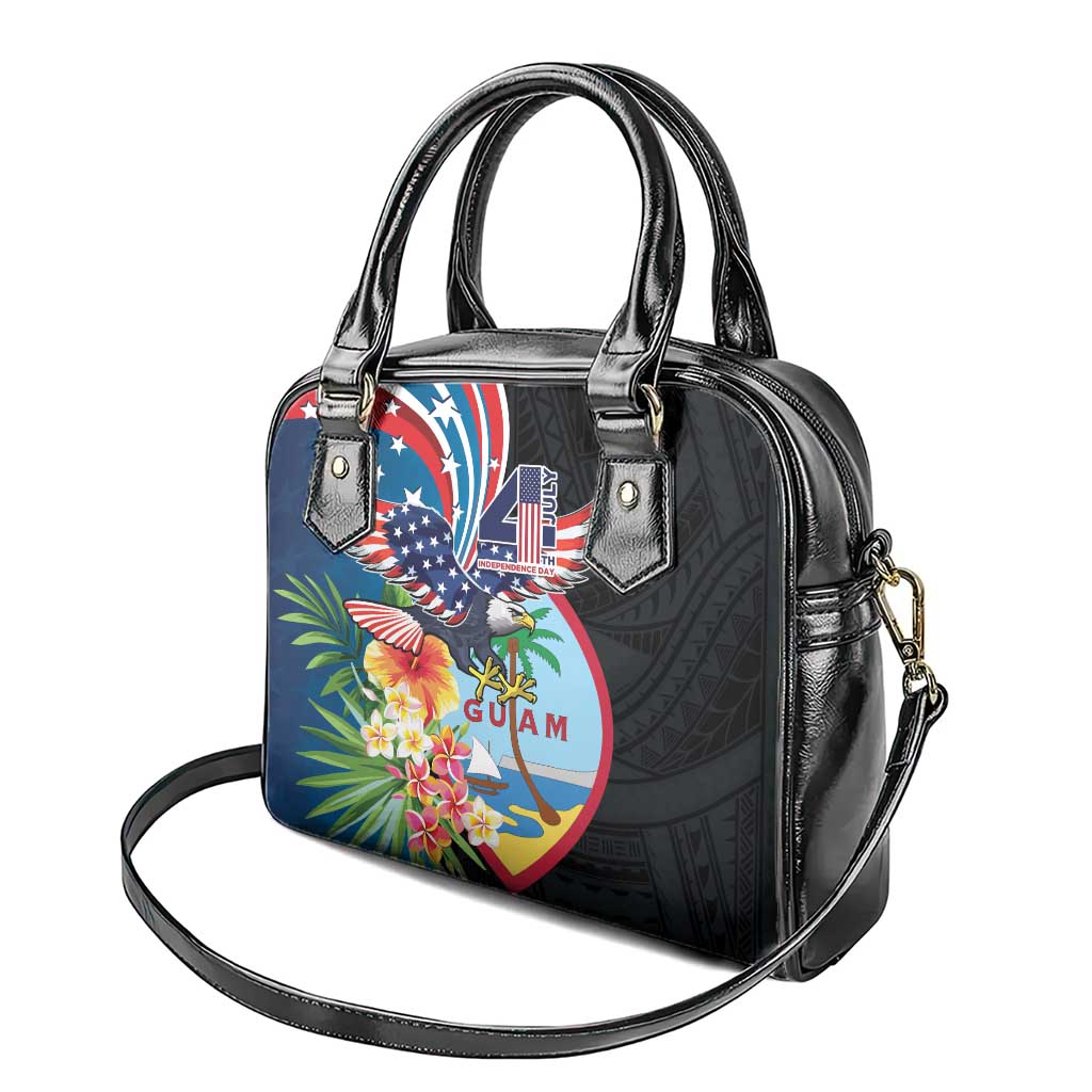 Guam Fourth of July Shoulder Handbag Tropical Flowers
