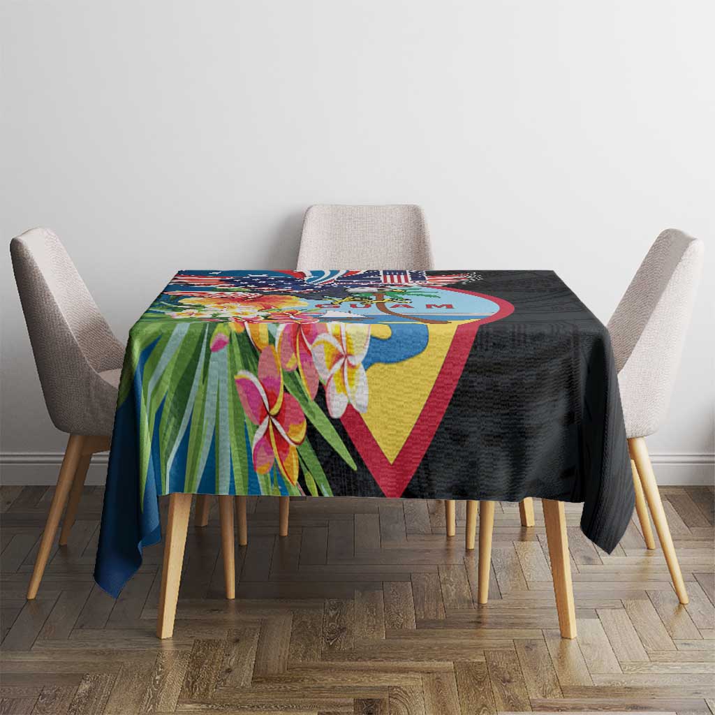 Guam Fourth of July Tablecloth Tropical Flowers