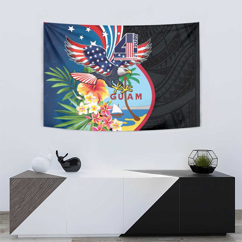 Guam Fourth of July Tapestry Tropical Flowers