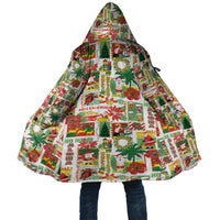 Hawaiian Santa Christmas Pattern Cloak White Version - Polynesian Pride