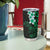 New Zealand Tuatara Plumeria Tumbler Cup Maori Green Koru Tribal Tattoo