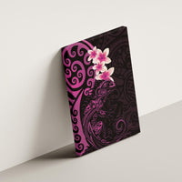 New Zealand Tuatara Plumeria Canvas Wall Art Maori Pink Koru Tribal Tattoo LT01 - Polynesian Pride