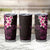 New Zealand Tuatara Plumeria Tumbler Cup Maori Pink Koru Tribal Tattoo