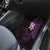 New Zealand Tuatara Plumeria Car Mats Maori Purple Koru Tribal Tattoo