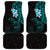 New Zealand Tuatara Plumeria Car Mats Maori Teal Koru Tribal Tattoo