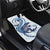 Blue Maori Tuatara Car Mats Luxury Pastel Pattern