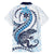 Blue Maori Tuatara Hawaiian Shirt Luxury Pastel Pattern