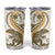 Gold Maori Tuatara Tumbler Cup Luxury Pastel Pattern