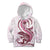 Pink Maori Tuatara Kid Hoodie Luxury Pastel Pattern