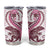 Pink Maori Tuatara Tumbler Cup Luxury Pastel Pattern