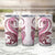 Pink Maori Tuatara Tumbler Cup Luxury Pastel Pattern