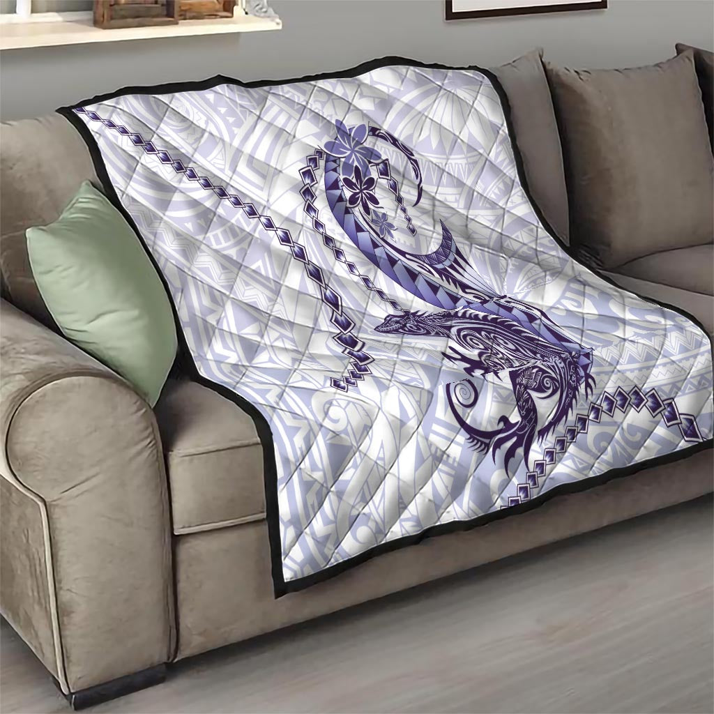 Purple Maori Tuatara Quilt Luxury Pastel Pattern