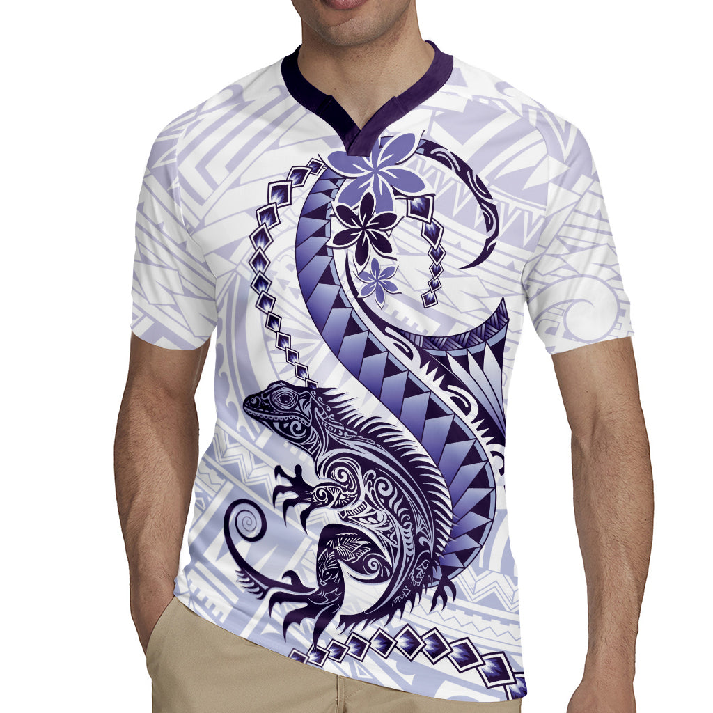 Purple Maori Tuatara Rugby Jersey Luxury Pastel Pattern