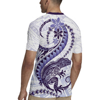 Purple Maori Tuatara Rugby Jersey Luxury Pastel Pattern