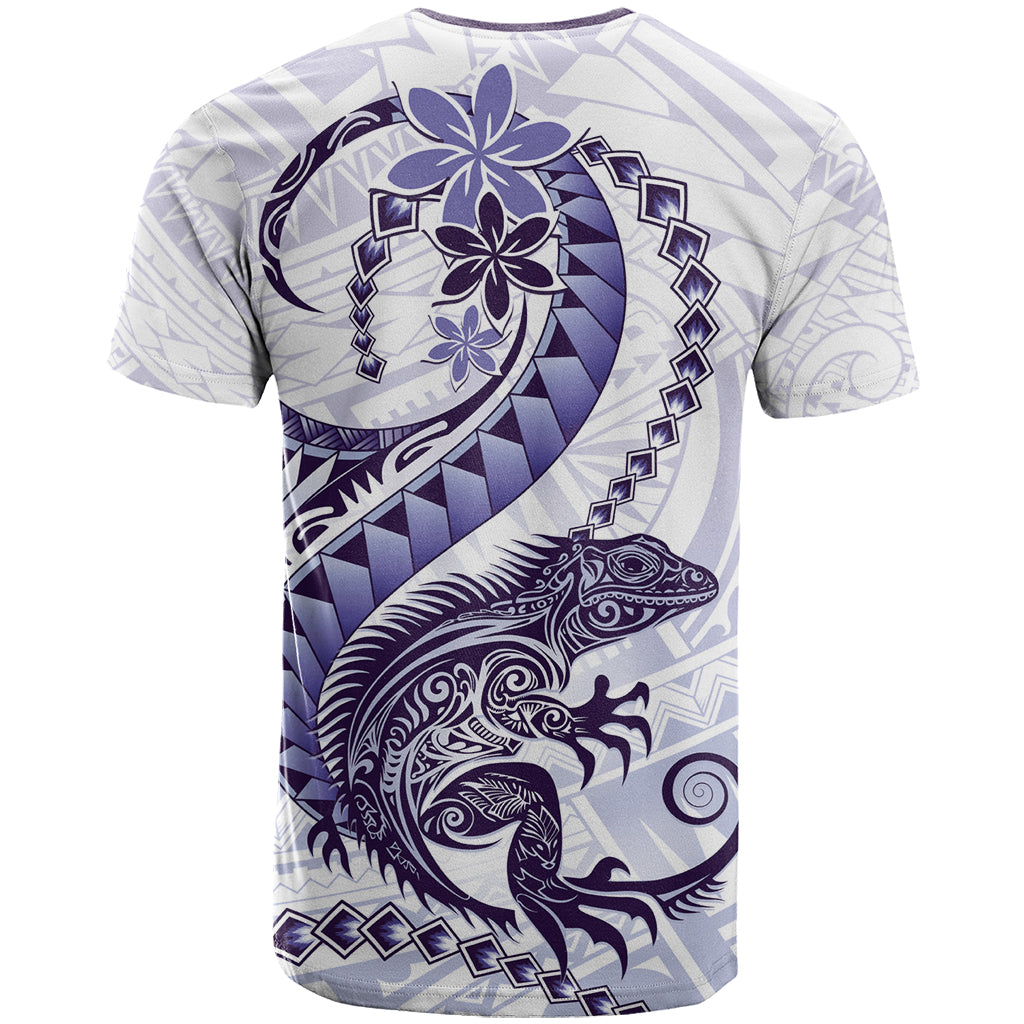 Purple Maori Tuatara T Shirt Luxury Pastel Pattern LT01 - Polynesian Pride