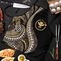 Hawaii Pineapple Brown Tribal Pattern Apron - Polynesian Pride