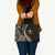 Hawaii Pineapple Brown Tribal Pattern Leather Bag - Polynesian Pride