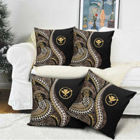 Hawaii Pineapple Brown Tribal Pattern Pillow Cover - Polynesian Pride