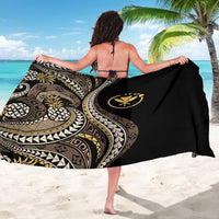 Hawaii Pineapple Brown Tribal Pattern Sarong - Polynesian Pride