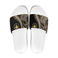 Hawaii Pineapple Brown Tribal Pattern Slide Sandals LT01 Brown - Polynesian Pride