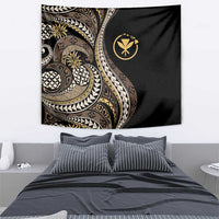 Hawaii Pineapple Brown Tribal Pattern Tapestry LT01 - Polynesian Pride