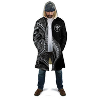 Hawaii Pineapple Gray Scale Tribal Pattern Cloak - Polynesian Pride