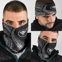 Hawaii Pineapple Gray Scale Tribal Pattern Neck Gaiter LT01 - Polynesian Pride