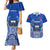 Samoa Rugby Couples Matching Mermaid Dress and Hawaiian Shirt Manu Samoa Go 2023 World Cup LT01 Blue - Polynesian Pride