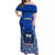 Samoa Rugby Off Shoulder Maxi Dress Manu Samoa Go 2023 World Cup LT01 Women Blue - Polynesian Pride