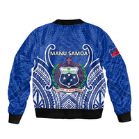 Samoa Rugby Sleeve Zip Bomber Jacket Manu Samoa Go 2023 World Cup LT01 - Polynesian Pride