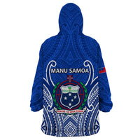 Samoa Rugby Wearable Blanket Hoodie Manu Samoa Go 2023 World Cup LT01 - Polynesian Pride