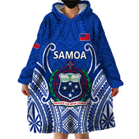 Samoa Rugby Wearable Blanket Hoodie Manu Samoa Go 2023 World Cup LT01 - Polynesian Pride