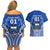 Custom Samoa Rugby Couples Matching Off Shoulder Short Dress and Hawaiian Shirt Manu Samoa Go 2023 World Cup LT01 - Polynesian Pride