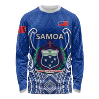 Custom Samoa Rugby Long Sleeve Shirt Manu Samoa Go 2023 World Cup LT01