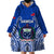 Custom Samoa Rugby Wearable Blanket Hoodie Manu Samoa Go 2023 World Cup LT01 - Polynesian Pride