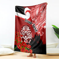 New Zealand ANZAC Waitangi Day Blanket Lest We Forget Soldier Tiki Maori Style LT03 - Polynesian Pride