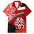 New Zealand ANZAC Waitangi Day Family Matching Short Sleeve Bodycon Dress and Hawaiian Shirt Lest We Forget Soldier Tiki Maori Style LT03 Dad's Shirt - Short Sleeve Red - Polynesian Pride