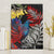 New Zealand Kohwhai Tui Bird Canvas Wall Art Silver Fern Version LT03 Black - Polynesian Pride