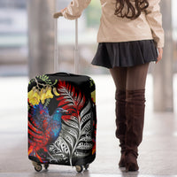 New Zealand Kohwhai Tui Bird Luggage Cover Silver Fern Version LT03 - Polynesian Pride