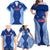 Custom Manu Samoa Rugby Family Matching Off Shoulder Maxi Dress and Hawaiian Shirt Polynesian Tattoo LT03