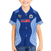 Custom Manu Samoa Rugby Family Matching Tank Maxi Dress and Hawaiian Shirt Polynesian Tattoo LT03